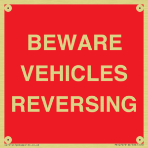 BEWARE VEHICLES REVERSING